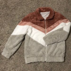 Cute and soft jacket. Large. Never worn
